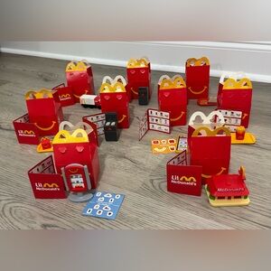 NEW LIL MCDONALD'S HAPPY MEAL TOYS LOT OF 9 NEW WITH BOX AND CARDS